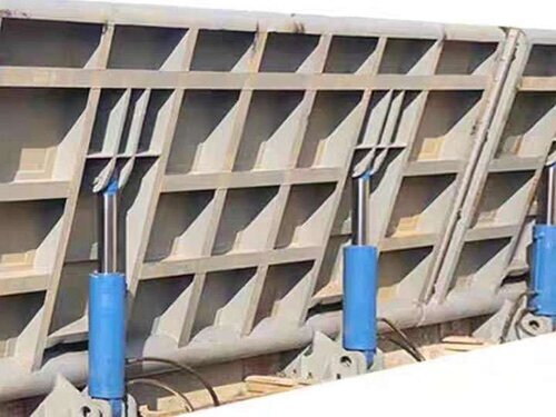 翻板式钢制拦水闸门-自动调节 适配水系-现货供应 性价比高