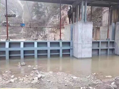 河道钢制泄洪闸门结构