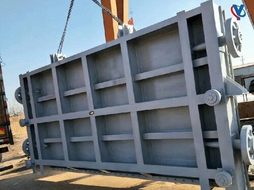 水库专用钢制拦水闸门 长效防腐 稳定运行 现货供应 支持批量采购整体外观 | 钢制 | 闸门整体结构展示