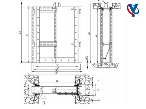 平板钢制闸门结构图详解:分类、组成部件、绘制规范与选型参考
