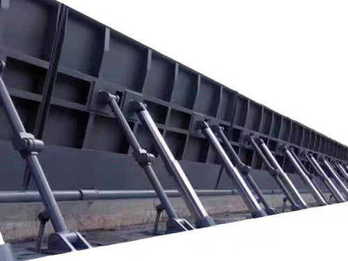 无动力翻板闸门自动启闭水利闸门河道渠道专用厂家直供整体外观 | 无动力驱动 | 闸门整体结构展示