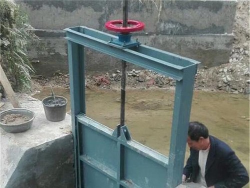 市政排水钢制闸门：防内涝自动控水（厂家案例）整体外观 | 钢制 | 闸门整体结构展示