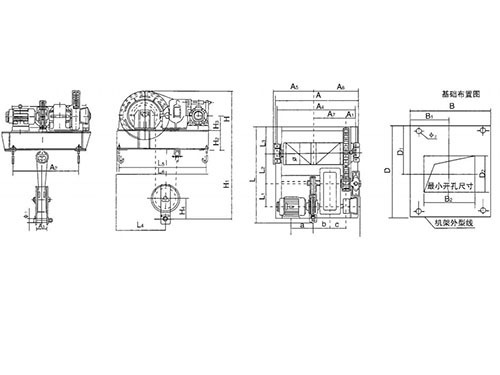 5 吨小型手动卷扬启闭机渠道轻型启闭：价格优惠现货案例案例实景图