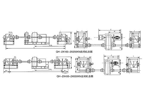 手动 / 电动可选卷扬启闭机大型灌区农田闸门案例整体外观 | 手动驱动 | 闸门整体结构展示