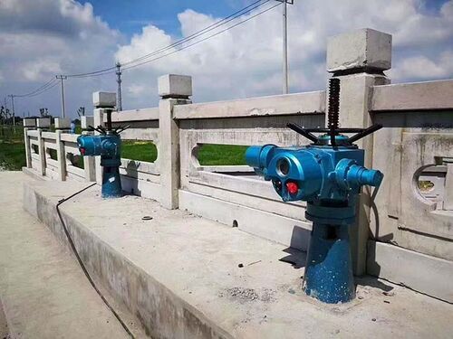 手电两用螺杆启闭机：河道渠道闸门应急启闭（厂家安装指导案例）整体外观 | 通用型结构 | 闸门整体结构展示