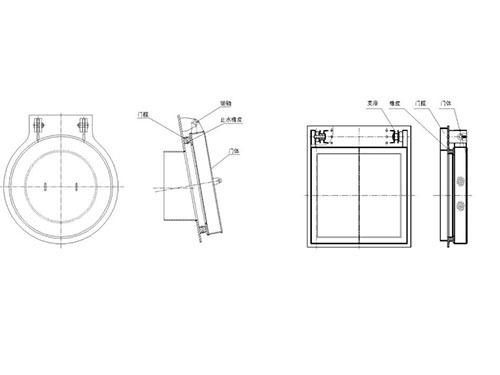 双向密封拍门防渗漏防倒灌市政排水拍门厂家产品实物图
