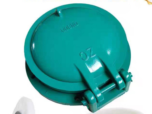 不锈钢拍门耐腐蚀耐酸碱污水处理厂防倒灌拍门现货整体外观 | 不锈钢 | 拍门整体结构展示