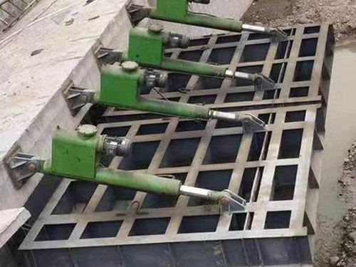 液压翻板坝自动泄洪防倒灌灌区供水液压坝批发细节特写 | 液压驱动核心部件 | 核心功能展示